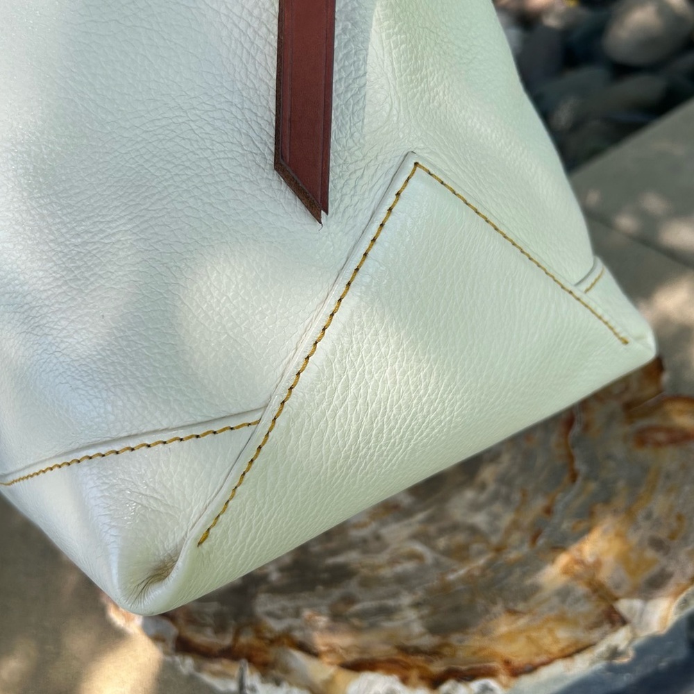 Vintage Dooney & Bourke Fairfield White Camposa Domed Tortoiseshell Satchel NWT - Picture 15 of 16